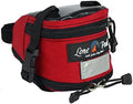 Stylish Lone Peak Mini-Wedge Expandable Bicycle Seat Bag | Bike Saddle Bag | Superior Mount - Durable Seat Pack | Bikepacking Bag | 1000 D Nylon | Red (Made in The USA)