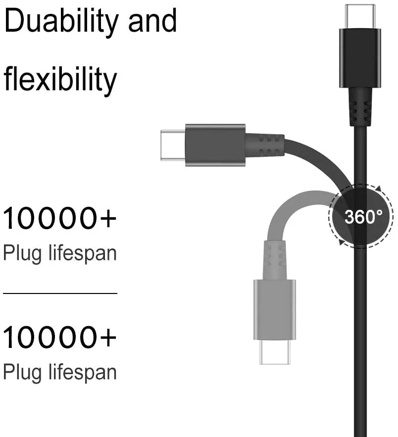 Stylish 45W USB-C Laptop Charger ADLX45UDCK2A for Chromebook 100e 2nd Gen AST - 82CE