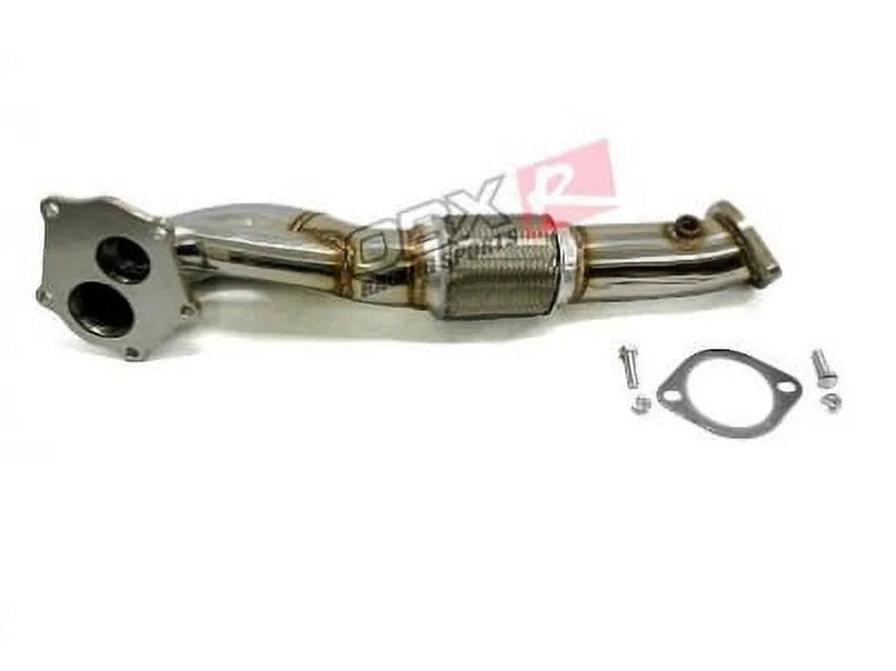 Stylish Stainless steel Straight Flow Pipe Fits For 2008 thru 2014 Mitsubishi EVO-X 2.0L 4B11 By Maximizer