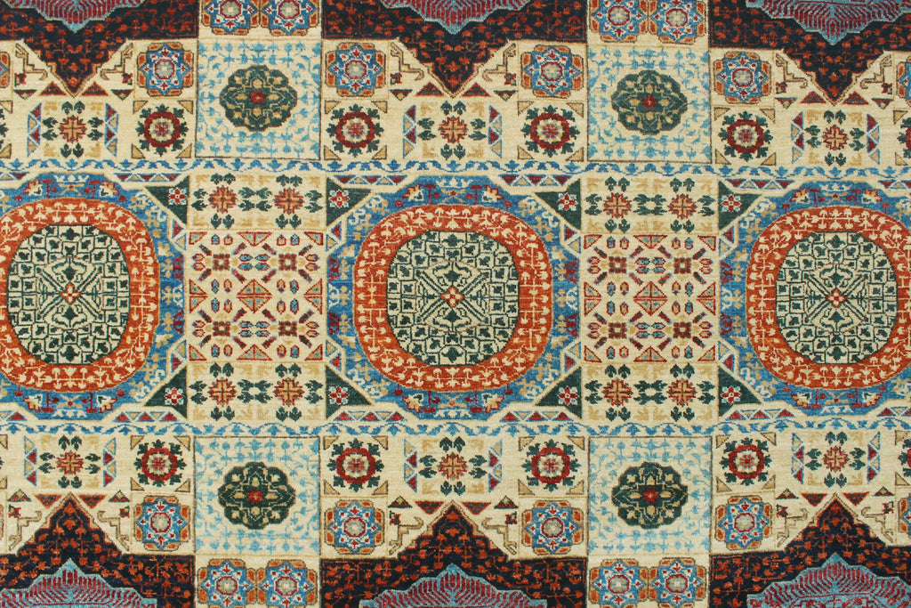 Aria Stephen Ivory/Blue Runner, 9'10" x 13'4" - Exclusive Design