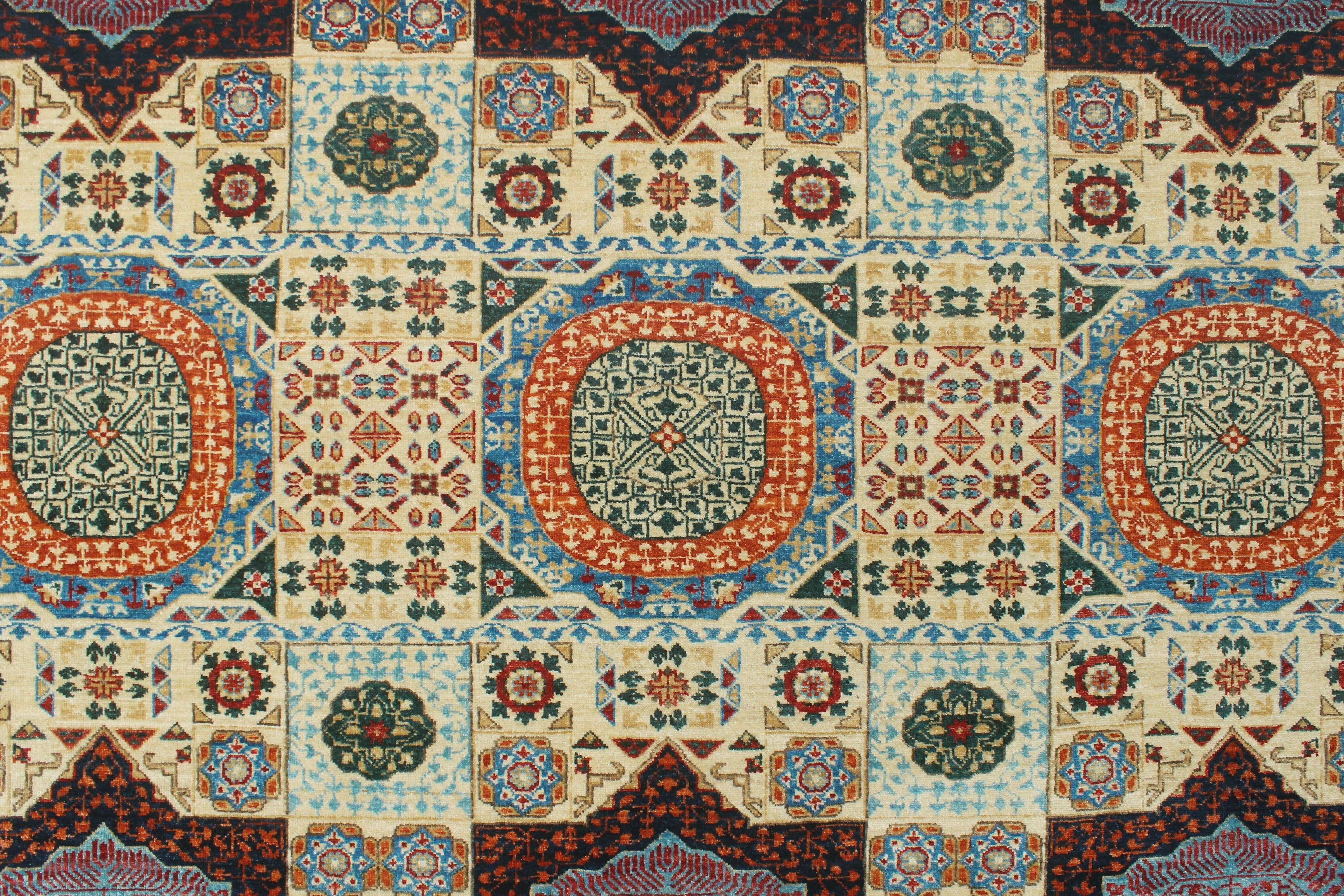 Aria Stephen Ivory/Blue Runner, 9'10" x 13'4" - Exclusive Design