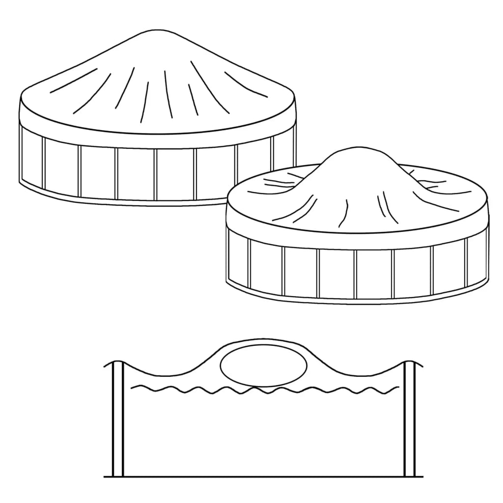 Carevas Inflatable Winter Air Pillows for Above-Ground Pool Cover 2 pcs - Exclusive Design