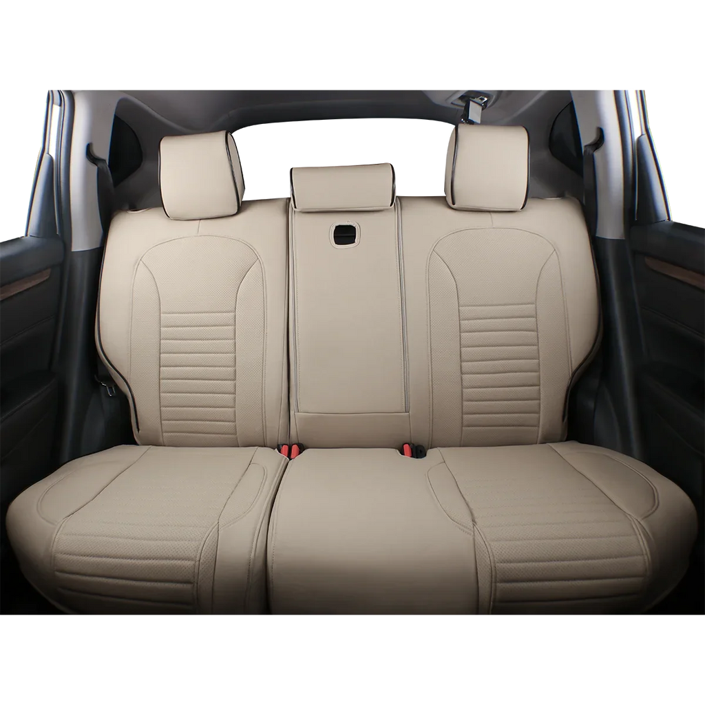 EKR Custom Fit Accord Car Seat Covers for Honda Accord 2010 2011 2012 - Full Set Leatherette(Beige)
