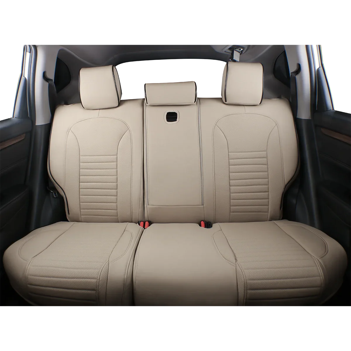 EKR Custom Fit Accord Car Seat Covers for Honda Accord 2010 2011 2012 - Full Set Leatherette(Beige)