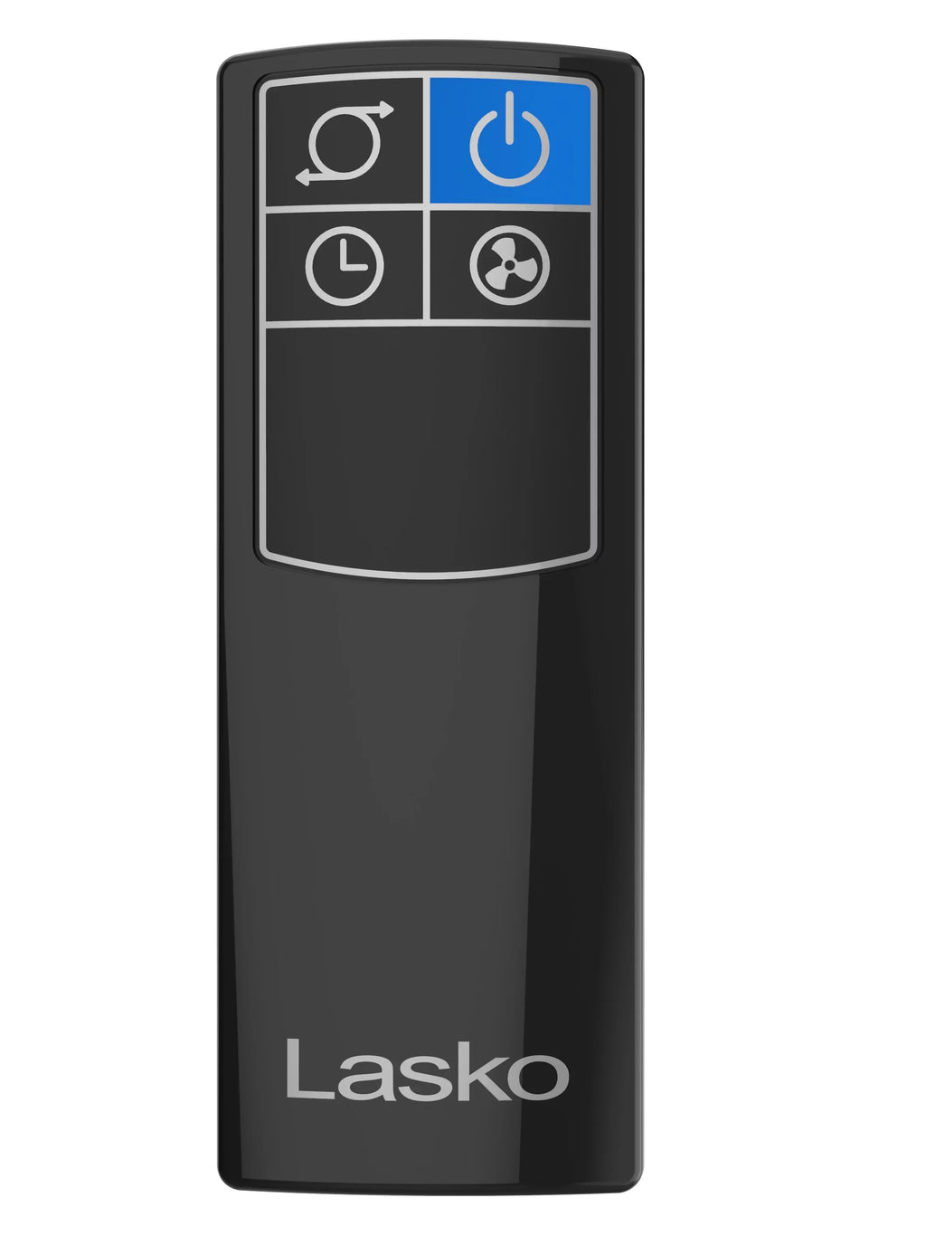 Stylish Lasko 38" 4-Speed Hybrid Tower Fan with Timer, Remote Control, Black/Silver, T38415, New