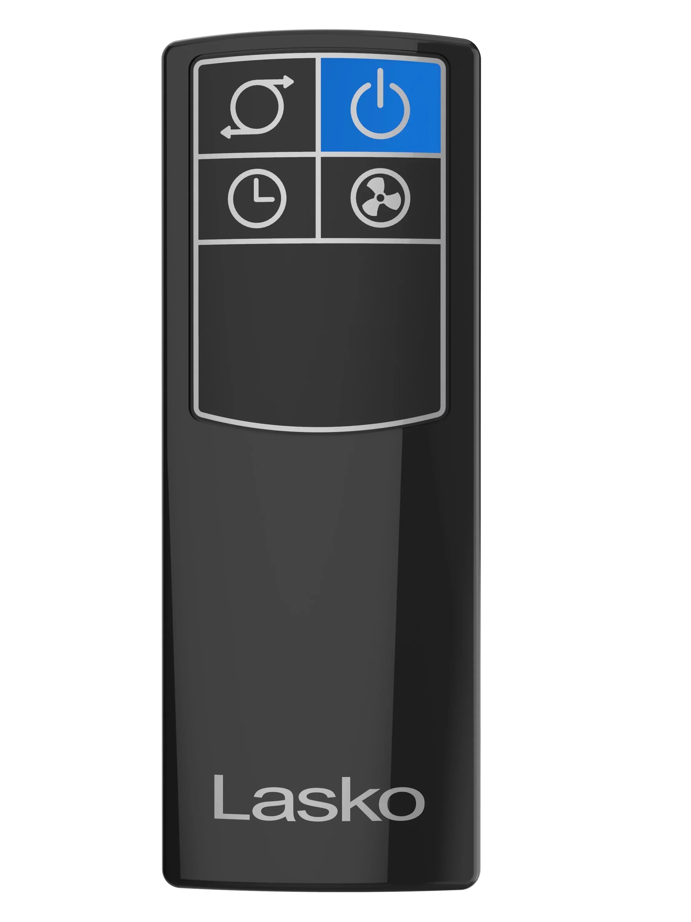 Stylish Lasko 38" 4-Speed Hybrid Tower Fan with Timer, Remote Control, Black/Silver, T38415, New