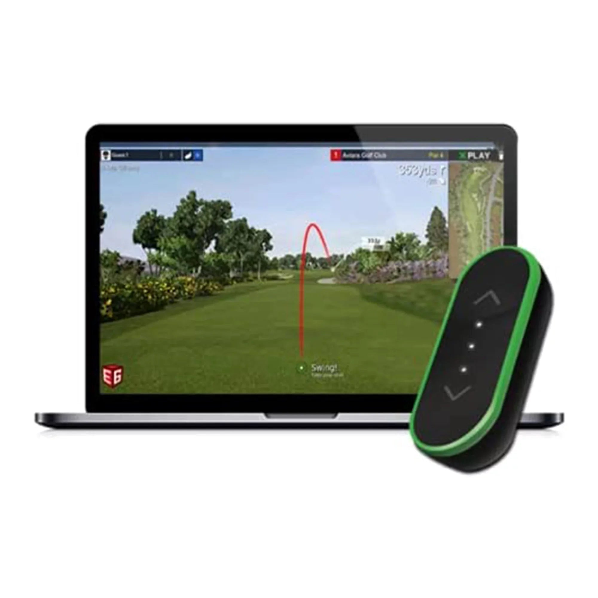 Stylish SwingLogic SLX MicroSim Indoor Golf Simulator with E6 Connect Compatibility