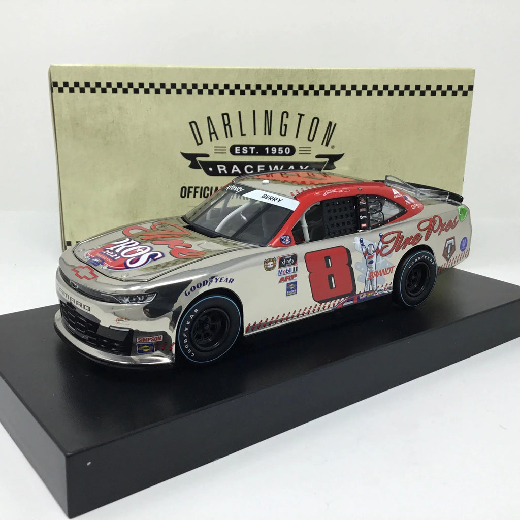 Josh Berry 2021 Tire Pros Throwback Color Chrome 1:24 Diecast