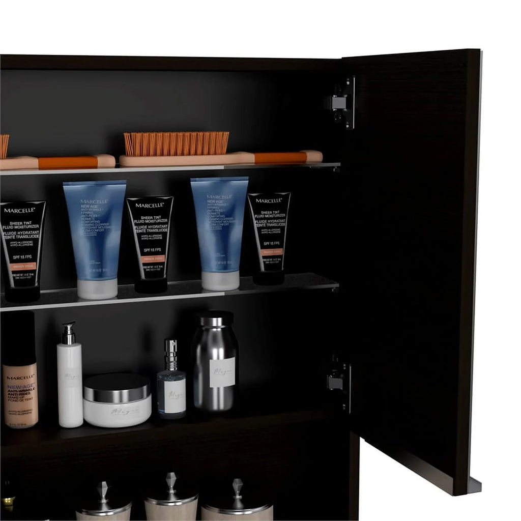 Home Square 2-Piece Set with Medicine Cabinet & 63" One Door Linen Cabinet - Exclusive Design