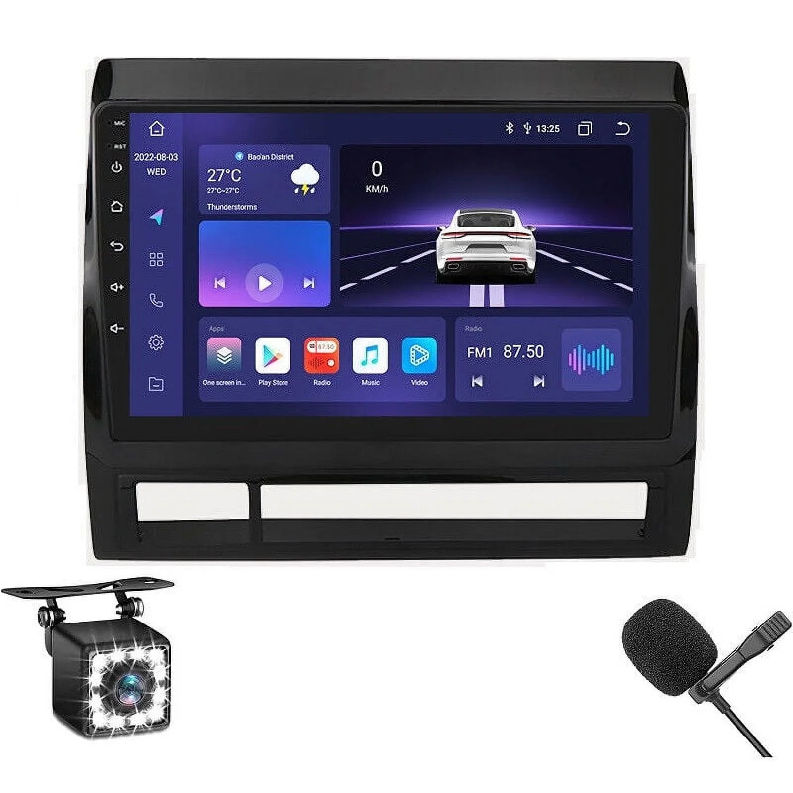 Stylish 9inch 1280*720 IPS Fit Toyota Tacoma 2005-2015 Android Octa 4+32GB Car Radio Stereo DSP Carplay GPS NAVI AM FM Weather