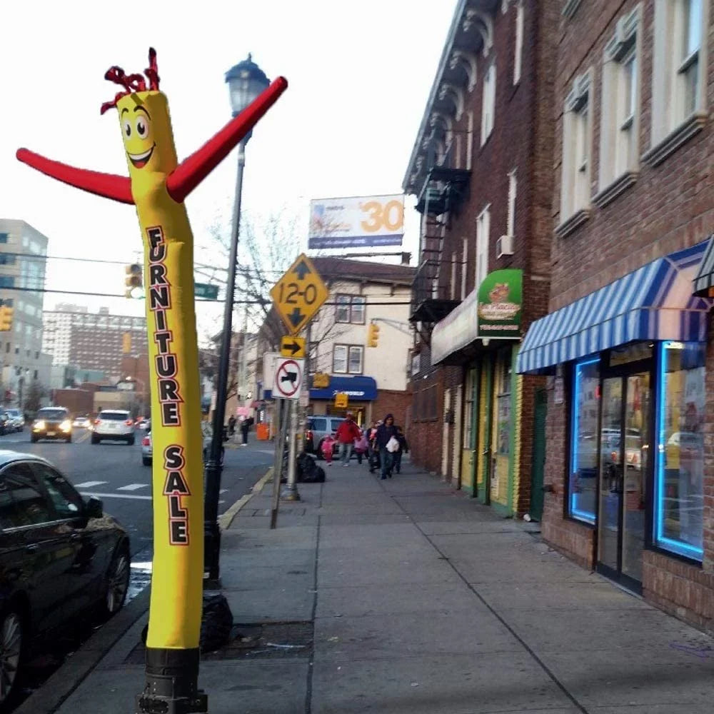 Cobb Promo Inflatable Tube Man 18ft - Furniture Sale (Yellow/Red) - Body only, Without air Blower