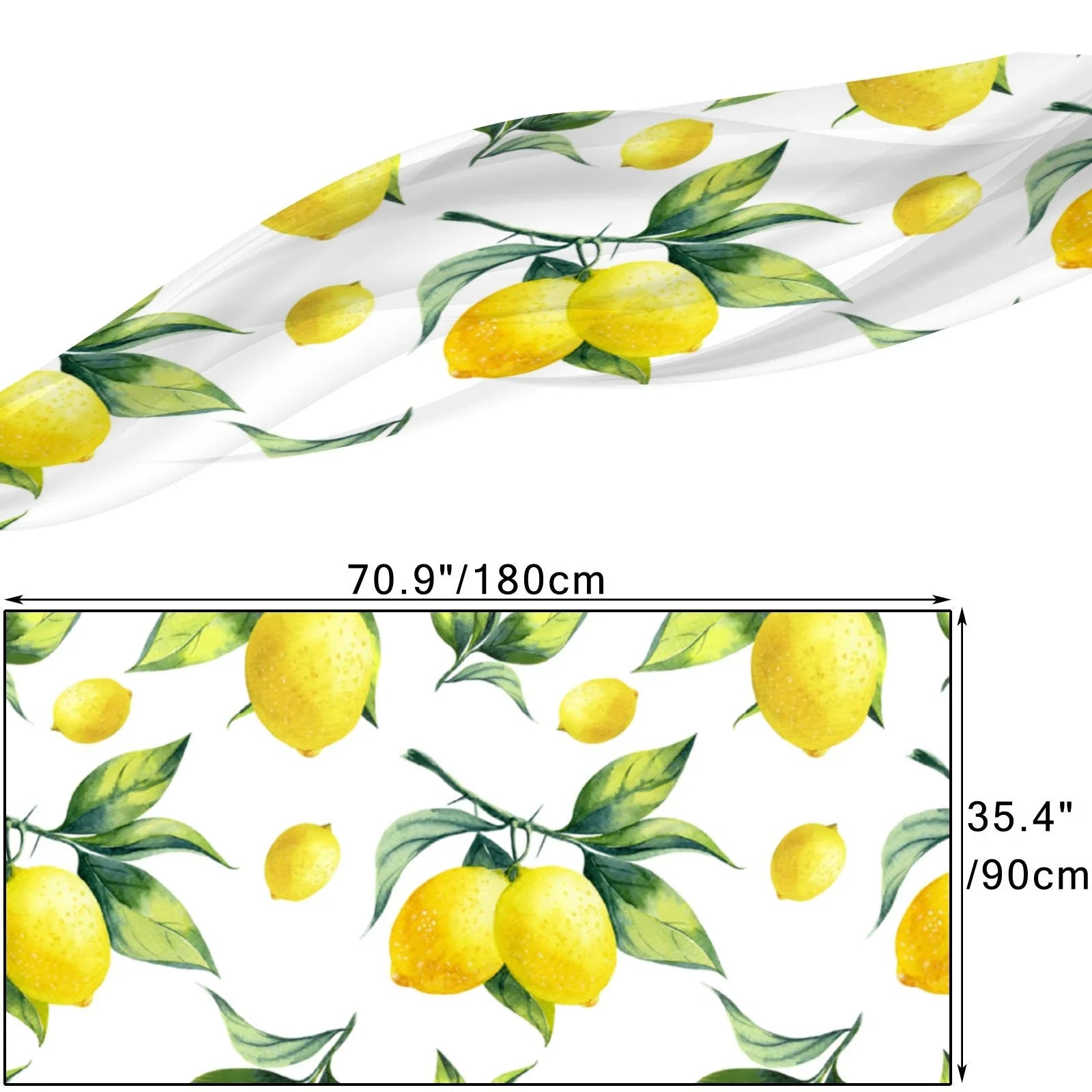 FREEAMG Lemon Silk Long Scarf for Women Large Oblong Sunscreen Shawls Wraps Neck Headscarf Hair Wraps Gift Packed