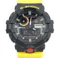 Stylish Pre-Owned CASIO G-SHOCK Watch GA-700MT-1A9JF Yellow Quartz G-Shock (Like New)