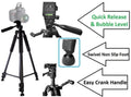Stylish NEW 60" PRO DUTY TRIPOD WITH CASE For Olympus TG-5 E-PL9 E-M10 lll E-PL8