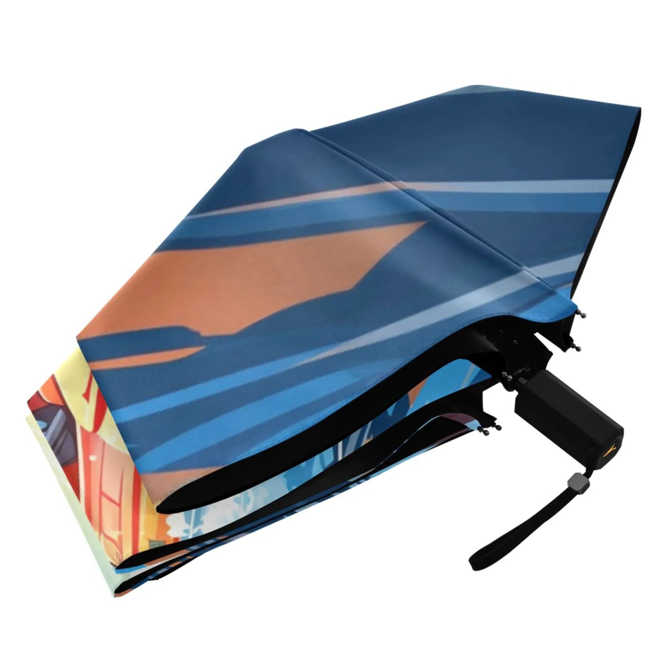 Boating Compact Folding Umbrella for Rain Windproof Travel Umbrella UPF 50+ Lightweight Packable Arc Size