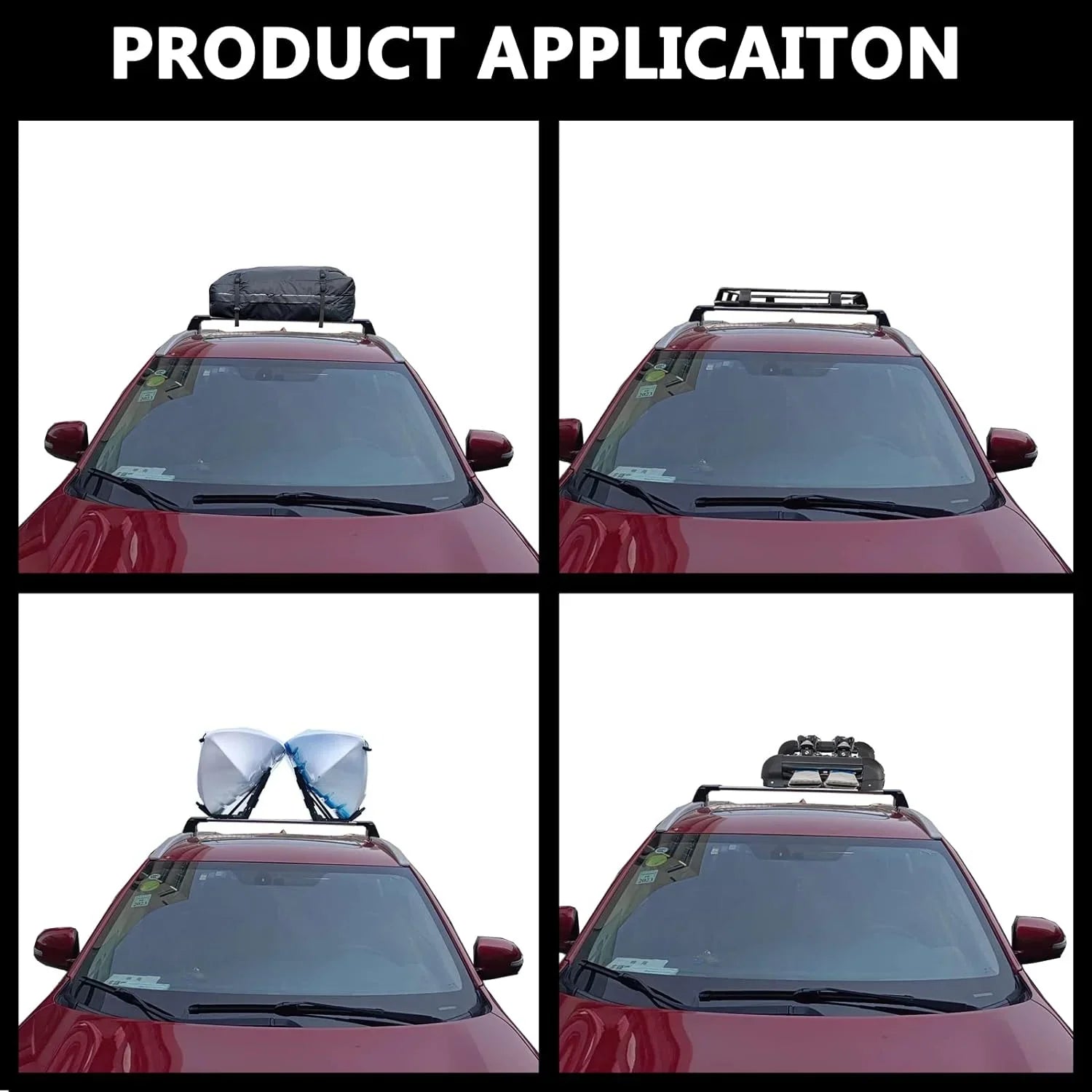 ROKIOTOEX Roof Rack Crossbars Fit for 2015-2019 Subar-u Outback Premier Touring Chrome Lush Side Rails, Cross Bars for Rooftop Cargo Box Luggage, Ski Board, Bike Carrier â Black SO14T