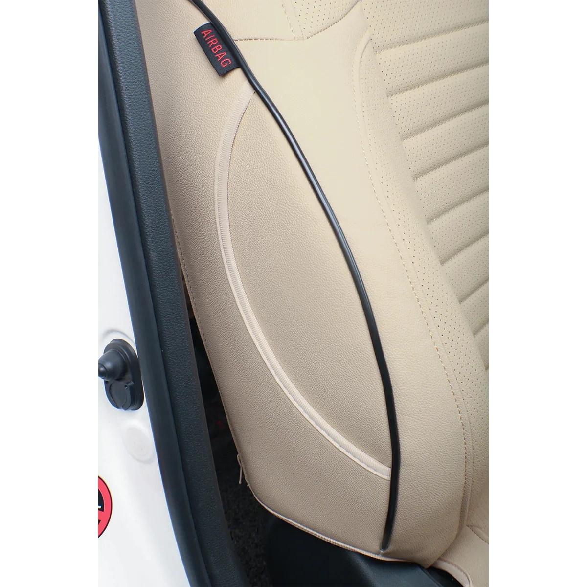 EKR Custom Fit Accord Car Seat Covers for Honda Accord 2010 2011 2012 - Full Set Leatherette(Beige)