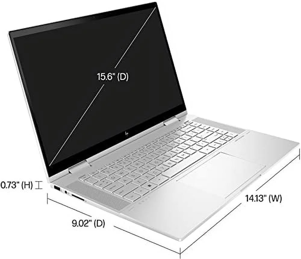 2022 Envy X360 15.6" FHD IPS Touchscreen 2-in-1 Laptop EVO Platform i7-1255U 10- Iris Xe Graphics 24GB DDR4 1TB SSD Thunderbolt 4 WiFi 6E Backlit KB Windows 10 Pro w/RATZK 32GB USB