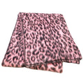 Stylish Pre-Owned CELINE Shawl Scarf Leopard Print Mohair x Nylon Pink Black 180357 (Good)
