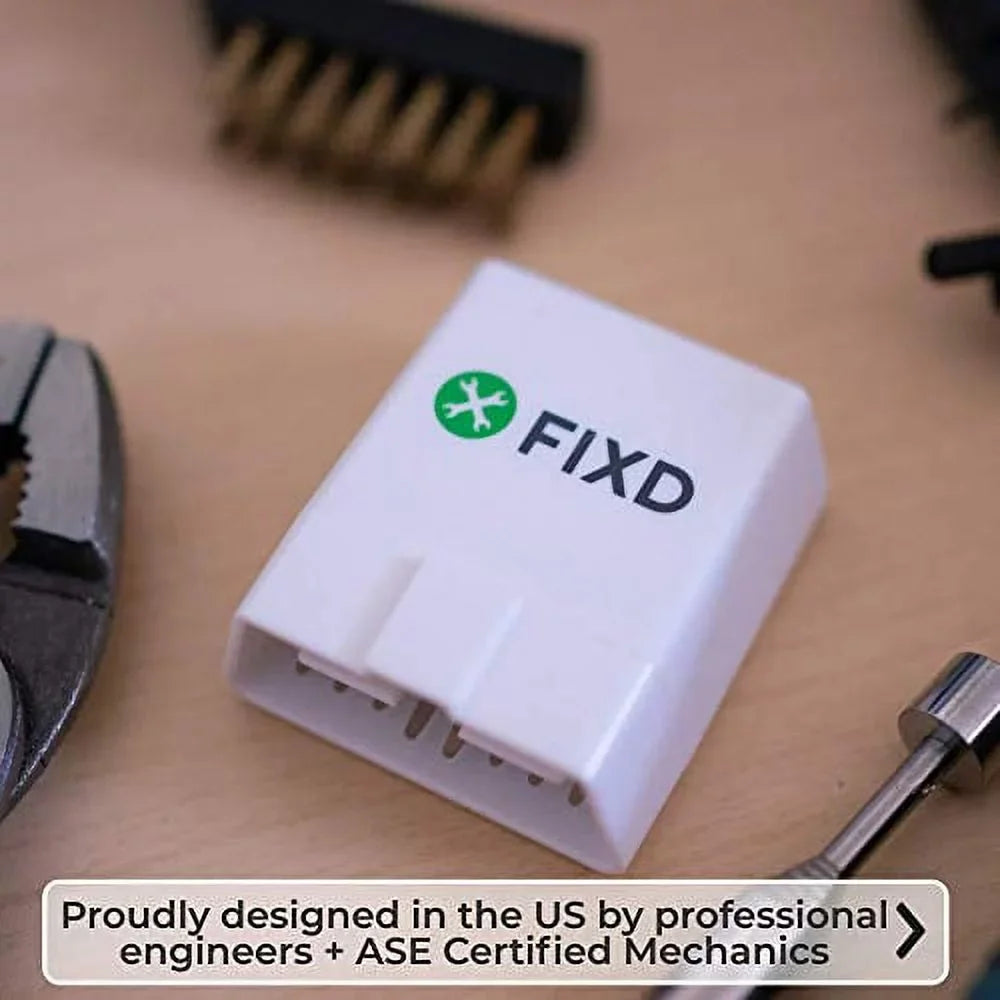 FIXD Bluetooth OBD2 Scanner for Car - Car Code Readers & Scan Tools for iPhone & Android - Wireless OBD2 Auto Diagnostic Tool to Check Engine & Fix All Cars & Vehicles â96 or Newer (3 Pack)
