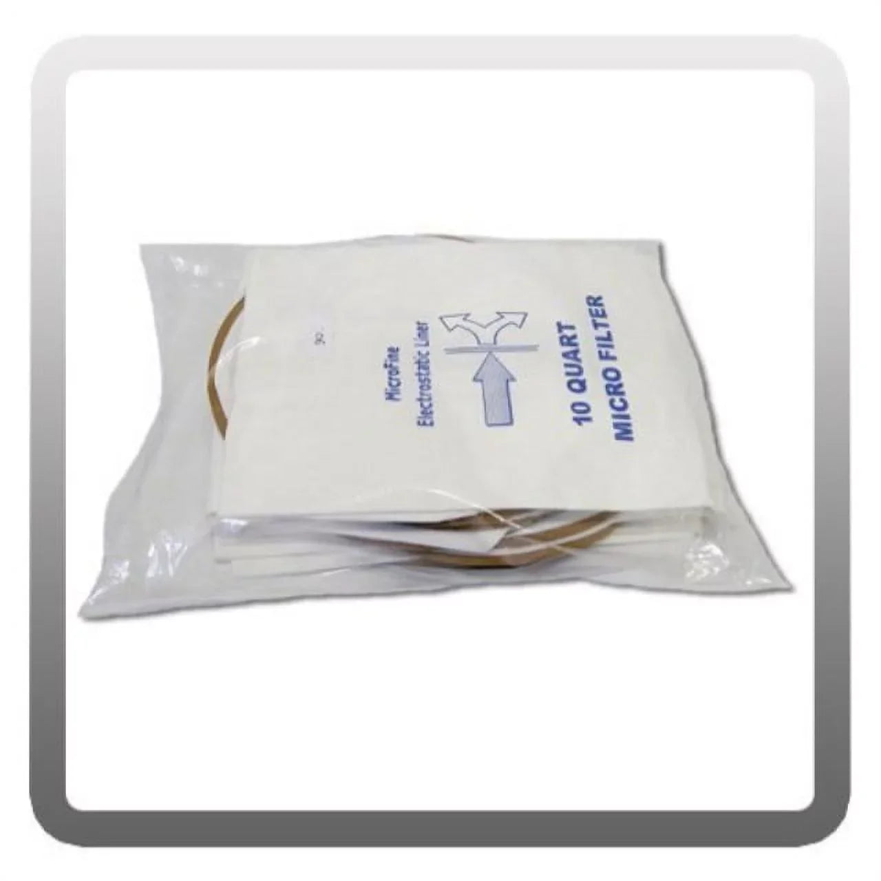 Stylish sandia 10-0006 vacuum micro-lined filter bag for raven, backpack vacuum, 10 quart (pack of 10)