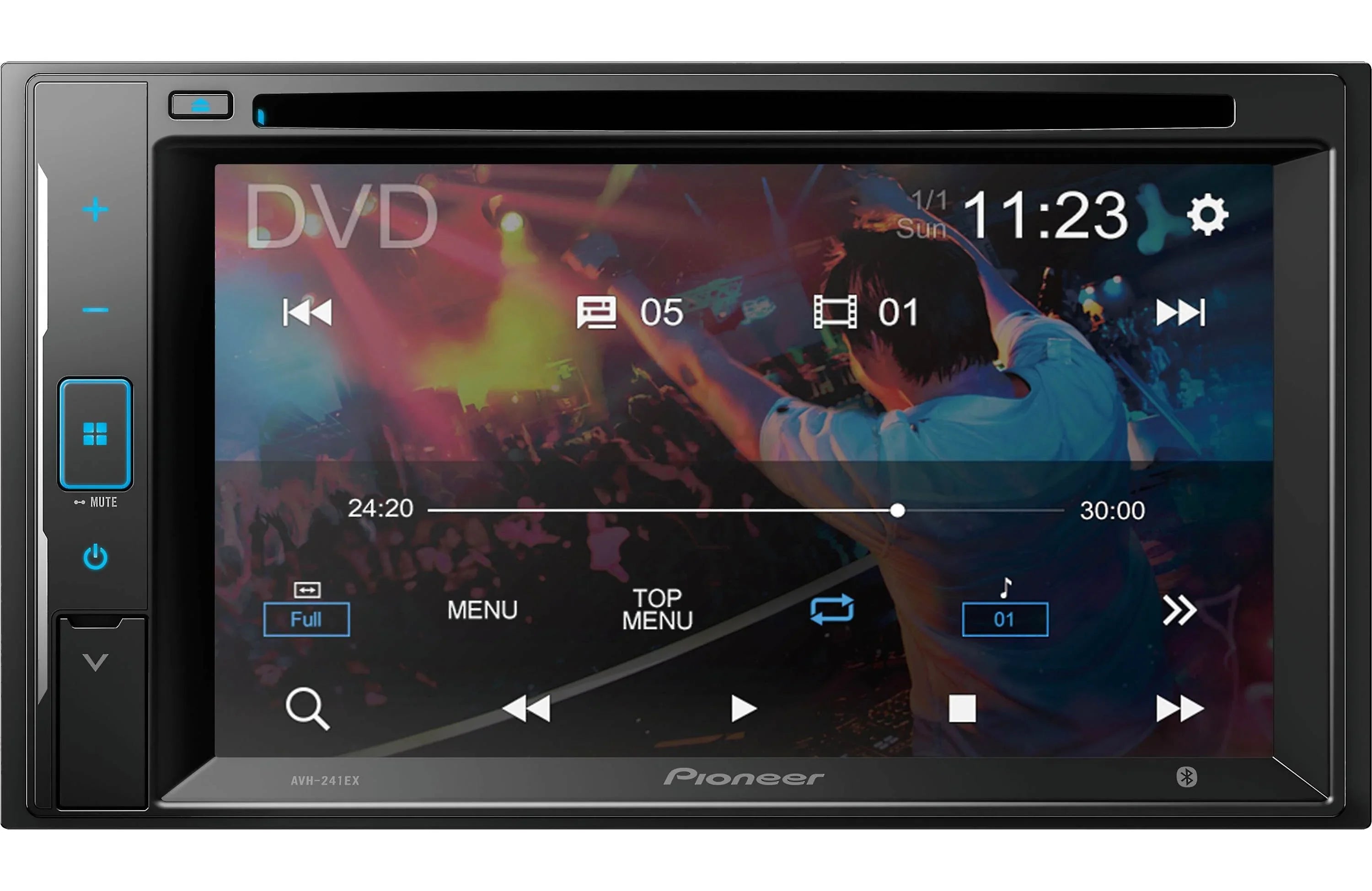 Pioneer AVH-241EX DVD Receiver with License Plate Backup Camera - Exclusive Design
