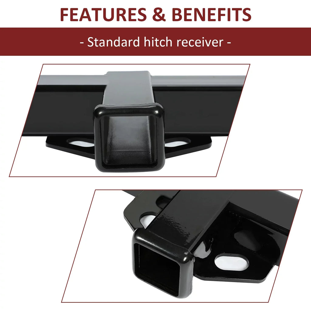 Kojem Tow Trailer Hitch Receiver 2" Class 3 for 1983 - 2012 Ford Ranger 1994-2010 Mazda B2300 B3000 B4000 Pickup - Exclusive Design