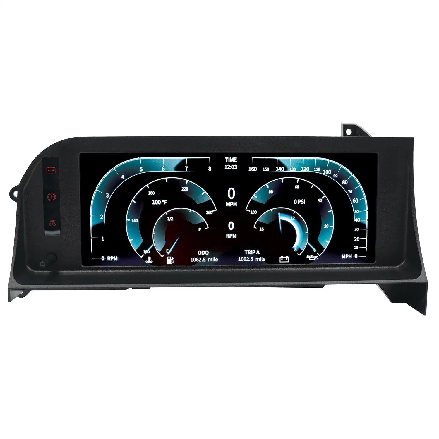 AUTO METER Meter 7007 Invision Direct Fit Digital Dash LCD 87-93 Ford Mustang Fox Black - Exclusive Design