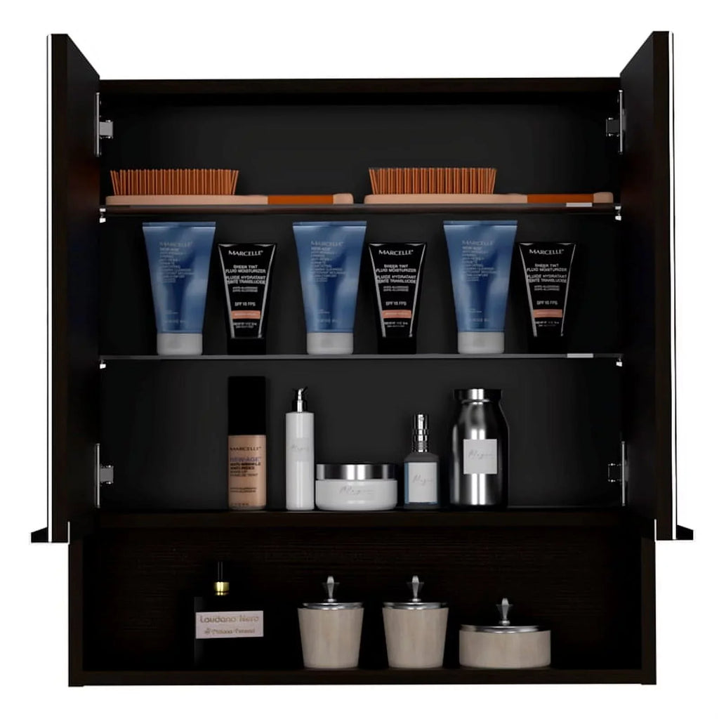 Home Square 2-Piece Set with Medicine Cabinet & 63" One Door Linen Cabinet - Exclusive Design