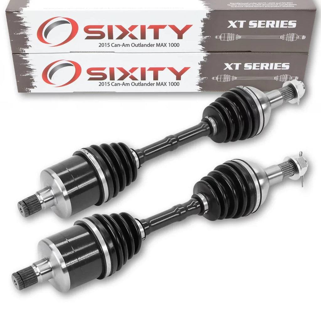 2 pc Sixity XT Rear Left Right Axle compatible with Can-Am Outlander MAX 1000 2015 - EFI STD LTD 4X4 - Exclusive Design