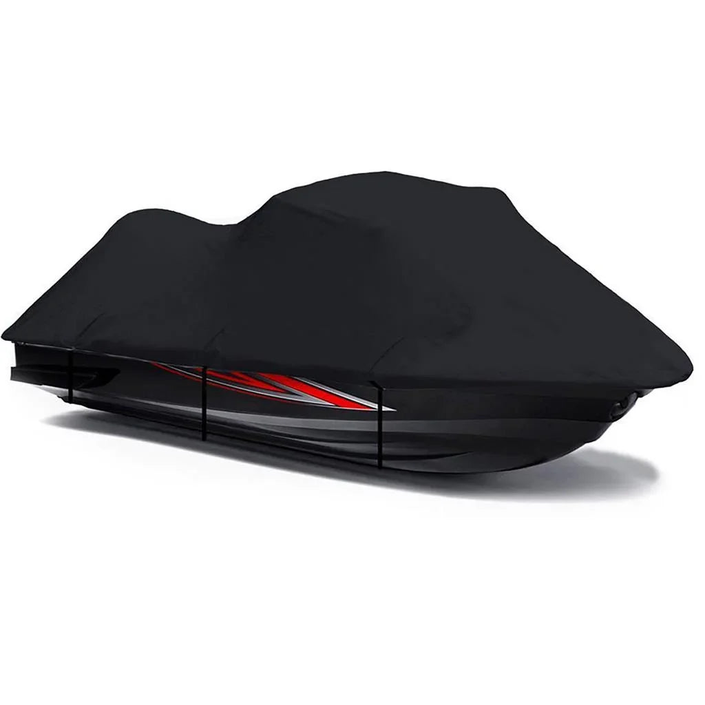 BLACK PWC 600D JET SKI Cover Compatible for Kawasaki ZXi 1100 / JH1100 1996 1997 1998 1999 2000 2001 2002 2003 2 Seater