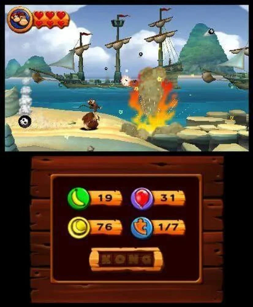 Donkey Kong Country Returns 3D - Nintendo 3DS [UAE World Edition] NEW - Exclusive Design