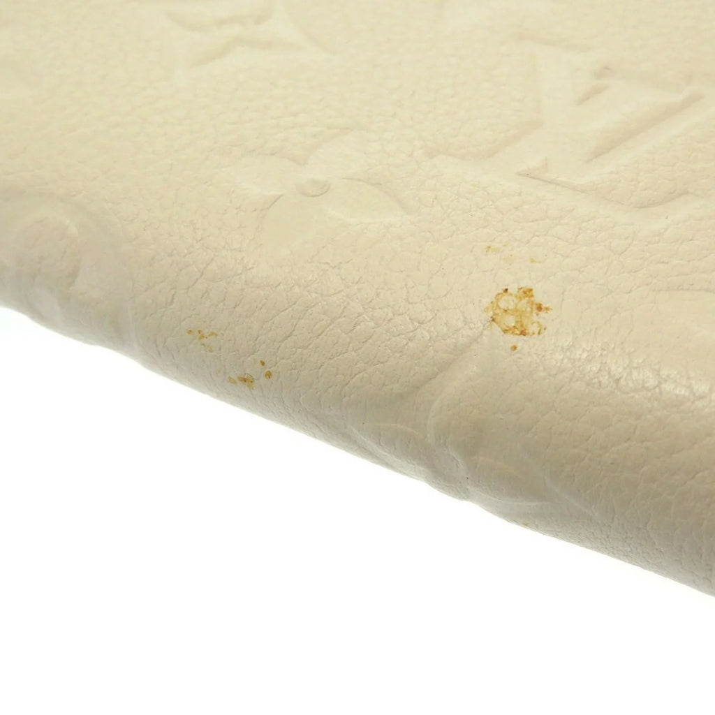 Pre-Owned Louis Vuitton Monogram Implant Portefeuille Secret M93432 Neige Bifold Wallet Round (Good) - Exclusive Design