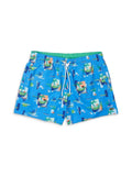 Lacoste Mens Printed Drawstring Swim Trunks - Exclusive Design