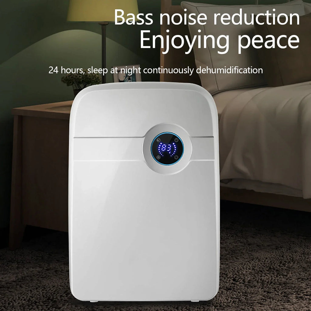 Stylish ZhdnBhnos Portable MIni Compact Dehumidifier Moisture Dryer w/ Drain Hose 2.5L Water Tank for Bedroom Caravan RV Garage