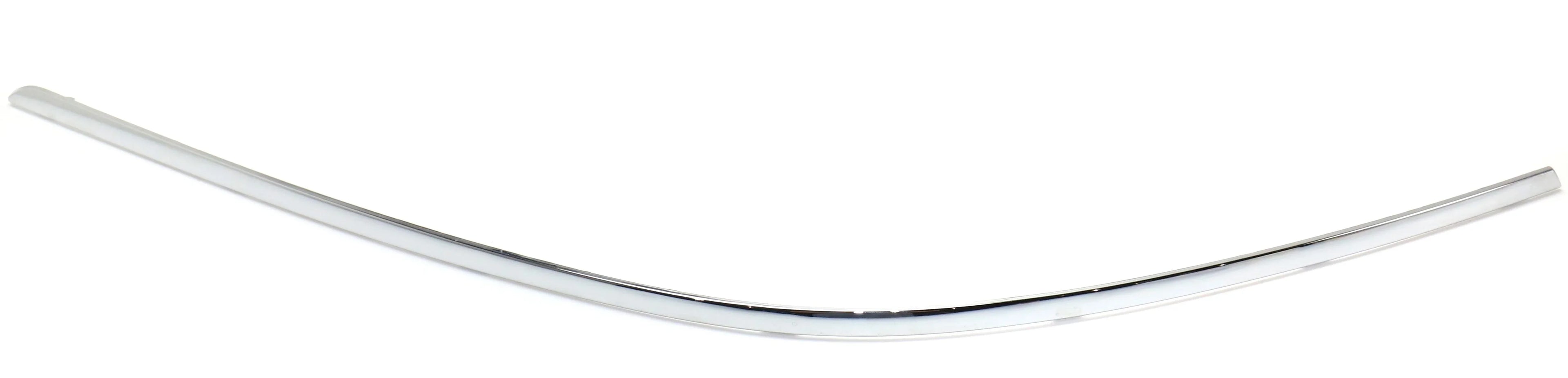 Bumper Trim Compatible With 2012-2014 Mercedes Benz C250 C300 Rear, Left Driver Side, Outer Chrome
