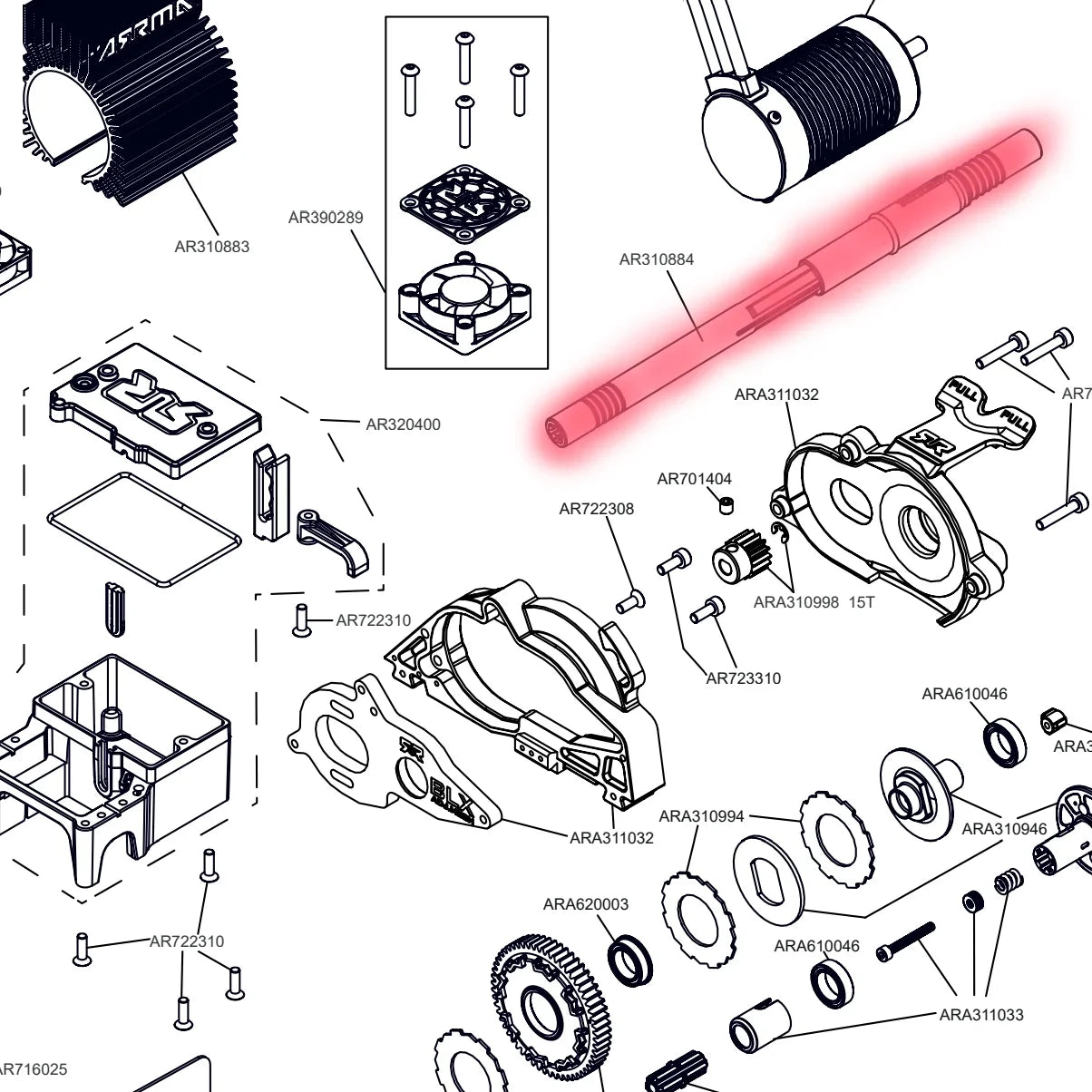 Stylish Mesimsple Granite 3S Center Drive Shaft & Body Clips for Arrma 1/10 Senton Big Rock Vorteks 3S BLX 550 Mega Driveshaft Outcast Kraton 4s 1/8 Typhon Ventta 3S Upgrades Part