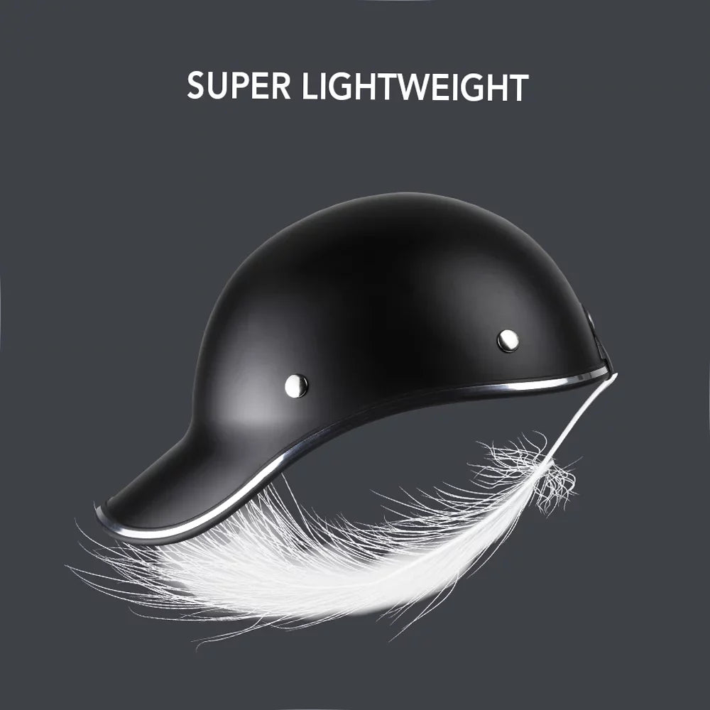 Stylish Motorcycle Bike Baseball Half for Men Women Adults