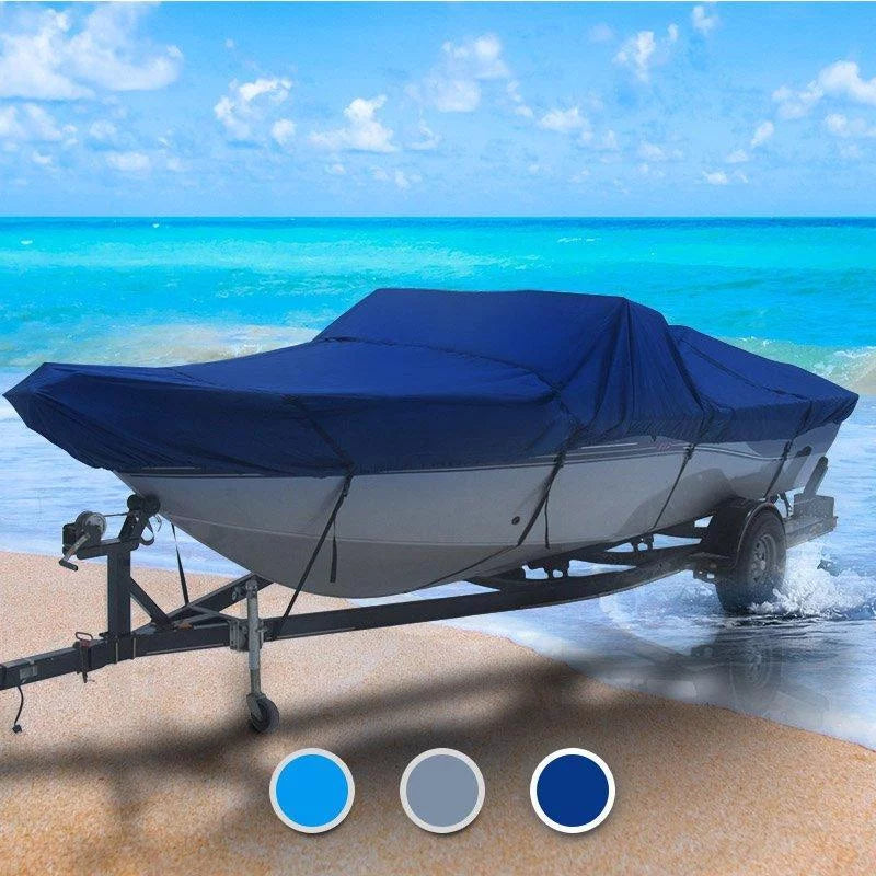 Stylish Universal Boat Cover V-hull fishing boats 12'-14'L beam width to 68" Seal Skin 1200 Boat Cover