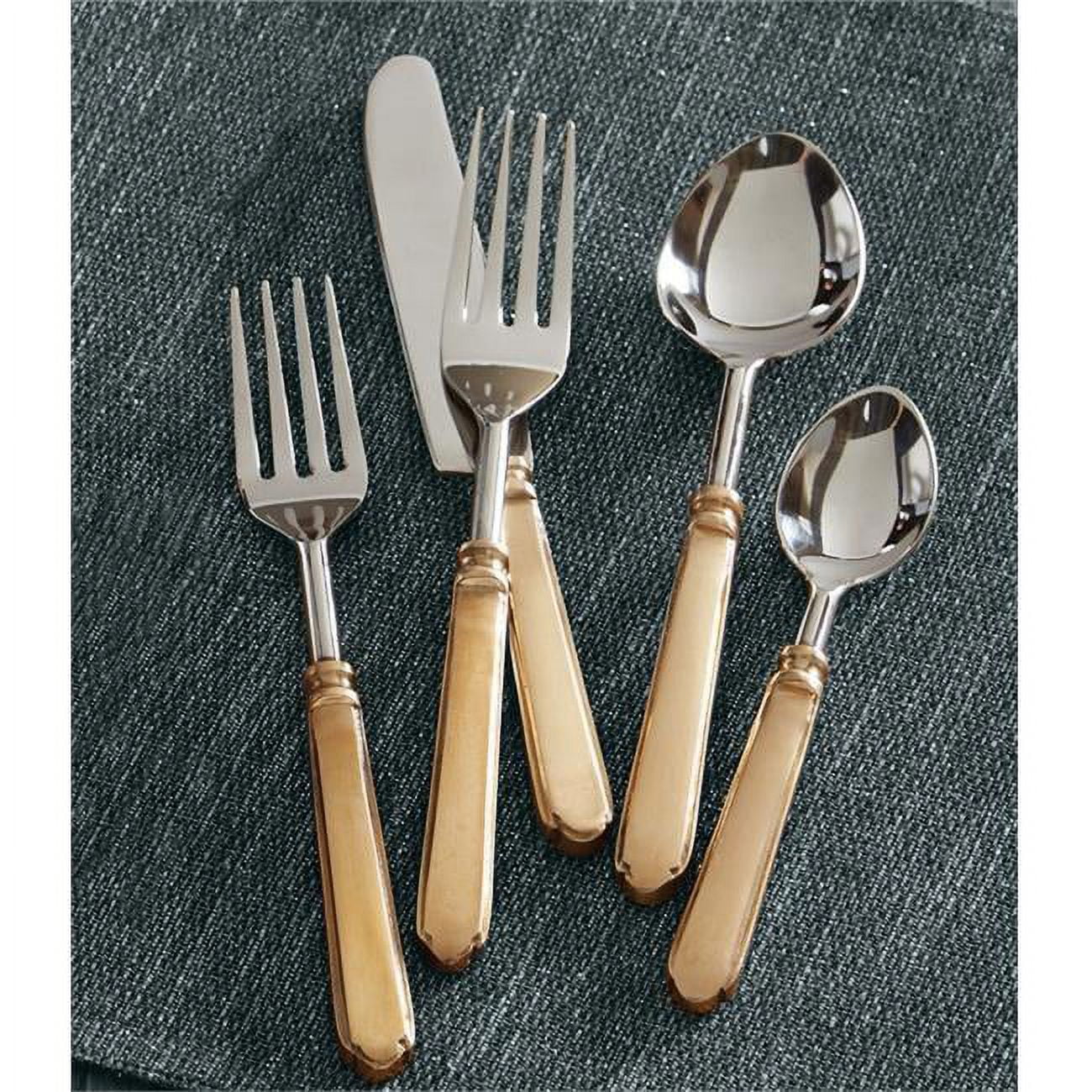 Split P 4300-711 Antique Gold Flatware - Fork, Pack of 4 - Exclusive Design
