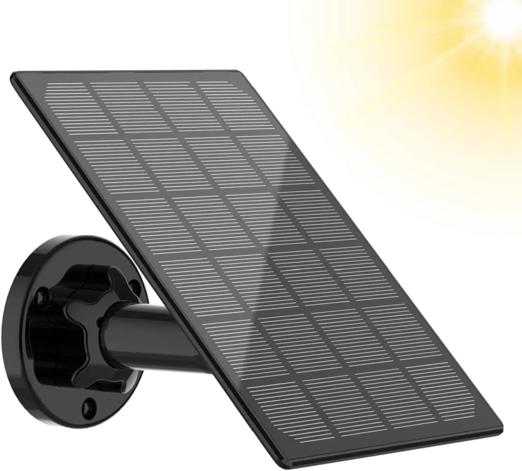Solar Panel for Rechargeable y Outdoor Camera,Waterproof Solar Panel with 9.8ft USB Cable,