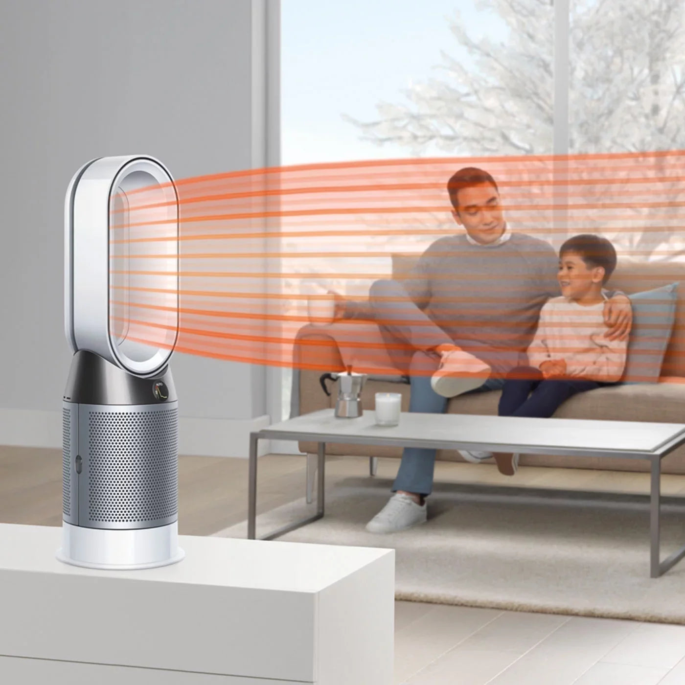Dyson Pure Hot + Cool Intelligent HEPA Air Purifier, Space Heater + Fan - HP4A