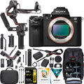Stylish Sony a7 II Full Frame Mirrorless Camera Body ILCE-7M2/B Filmmaker's Bundle Including DJI RS 3 Combo Gimbal Stabilizer Kit + Deco Gear Photography Backpack + 64GB High Speed Card & Software