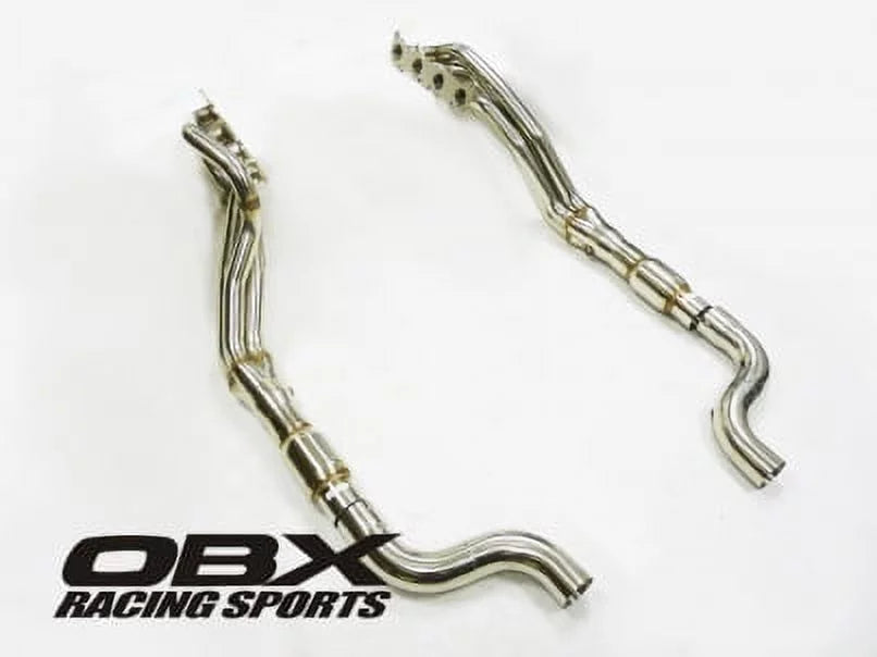 Stainless Steel Long Tube Header Fitment For 15+ Ford Mustang GT 5.0L Coyote AT/MT By OBX-RS - Exclusive Design
