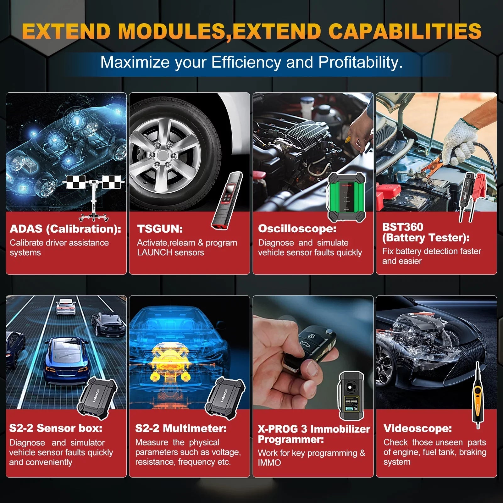 LAUNCH X431 PRO ELITE Automotive Diagnostic Scan Tool, All Systems Bi-Directional Auto Car Scanner with 32+ Services, ECU Coding, CANFD DOIP, FCA Autoauth, 2 Years Free Update - Exclusive Design