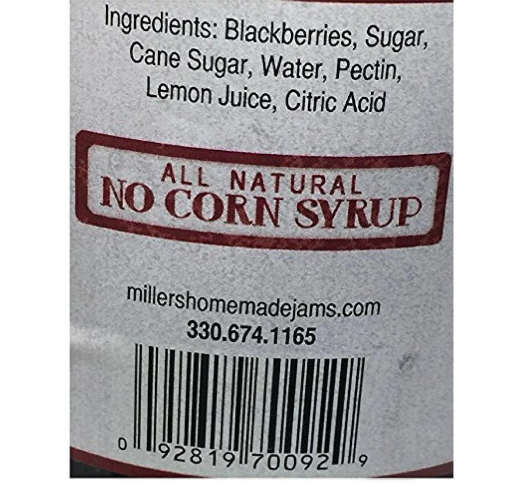 Stylish (Price/Case)Mrs. Miller's Blackberry Jam 12/9oz, 571416