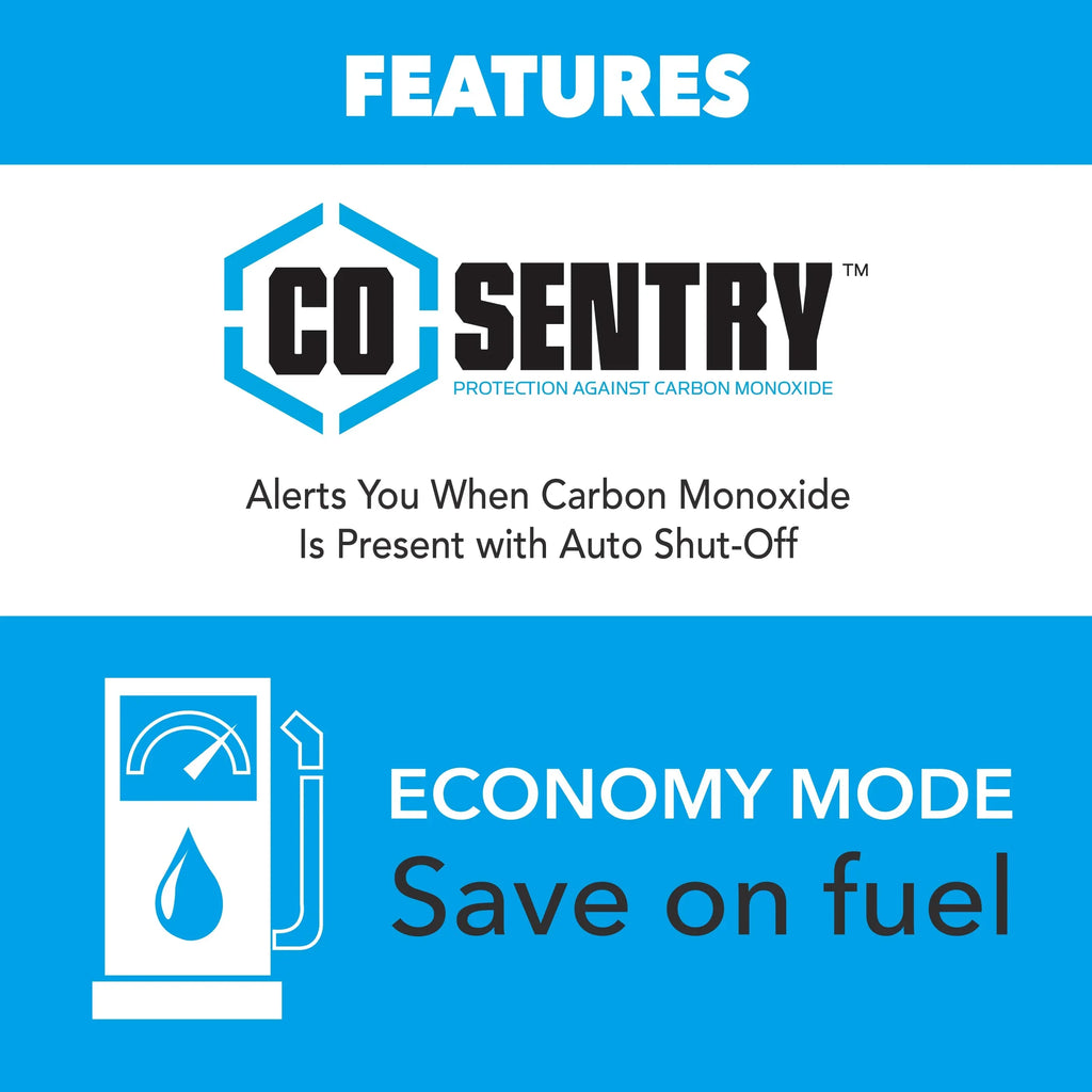 Stylish Pulsar 5000-Watt Dual Fuel RV Ready Inverter Generator with Remote Start and CO Sentry