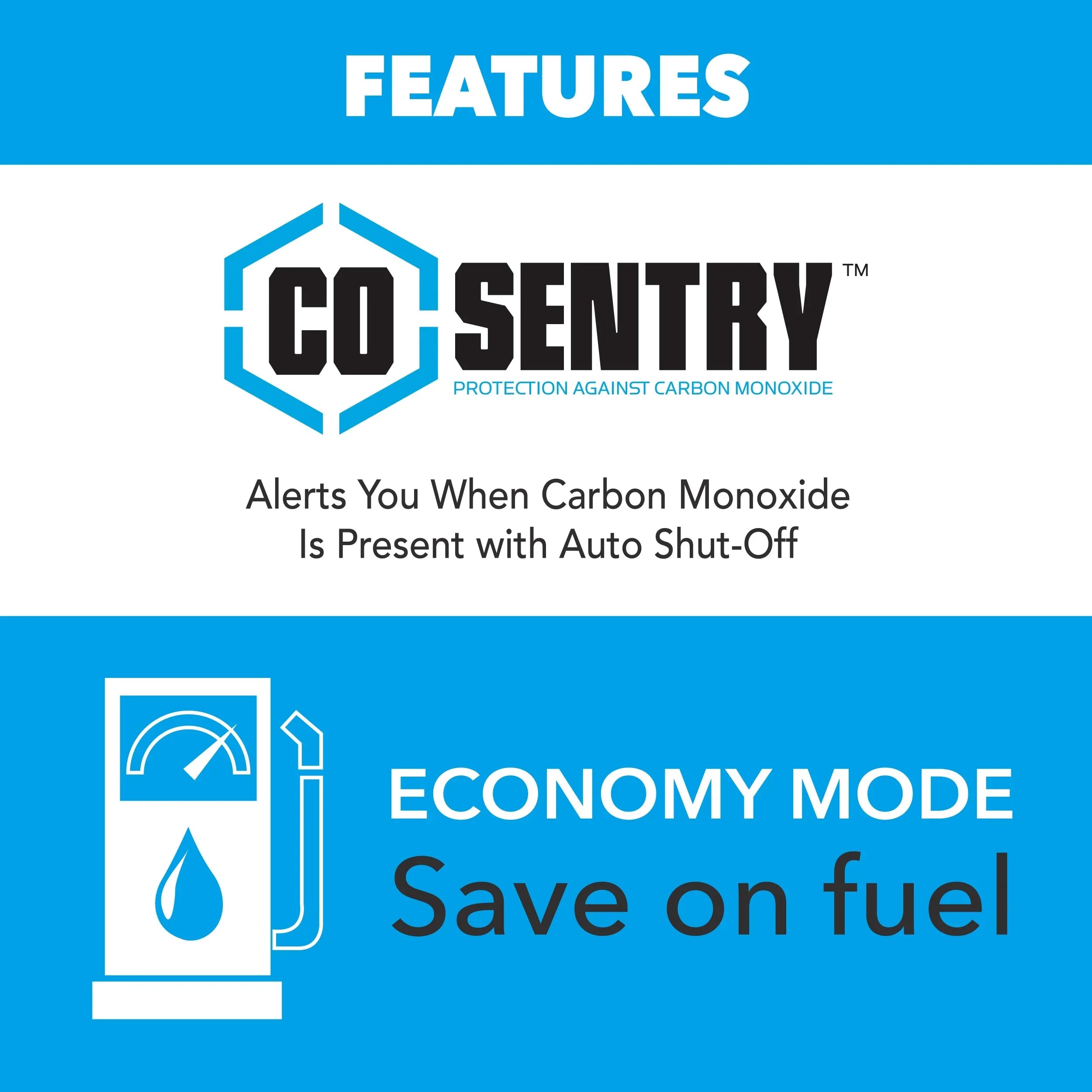 Stylish Pulsar 5000-Watt Dual Fuel RV Ready Inverter Generator with Remote Start and CO Sentry