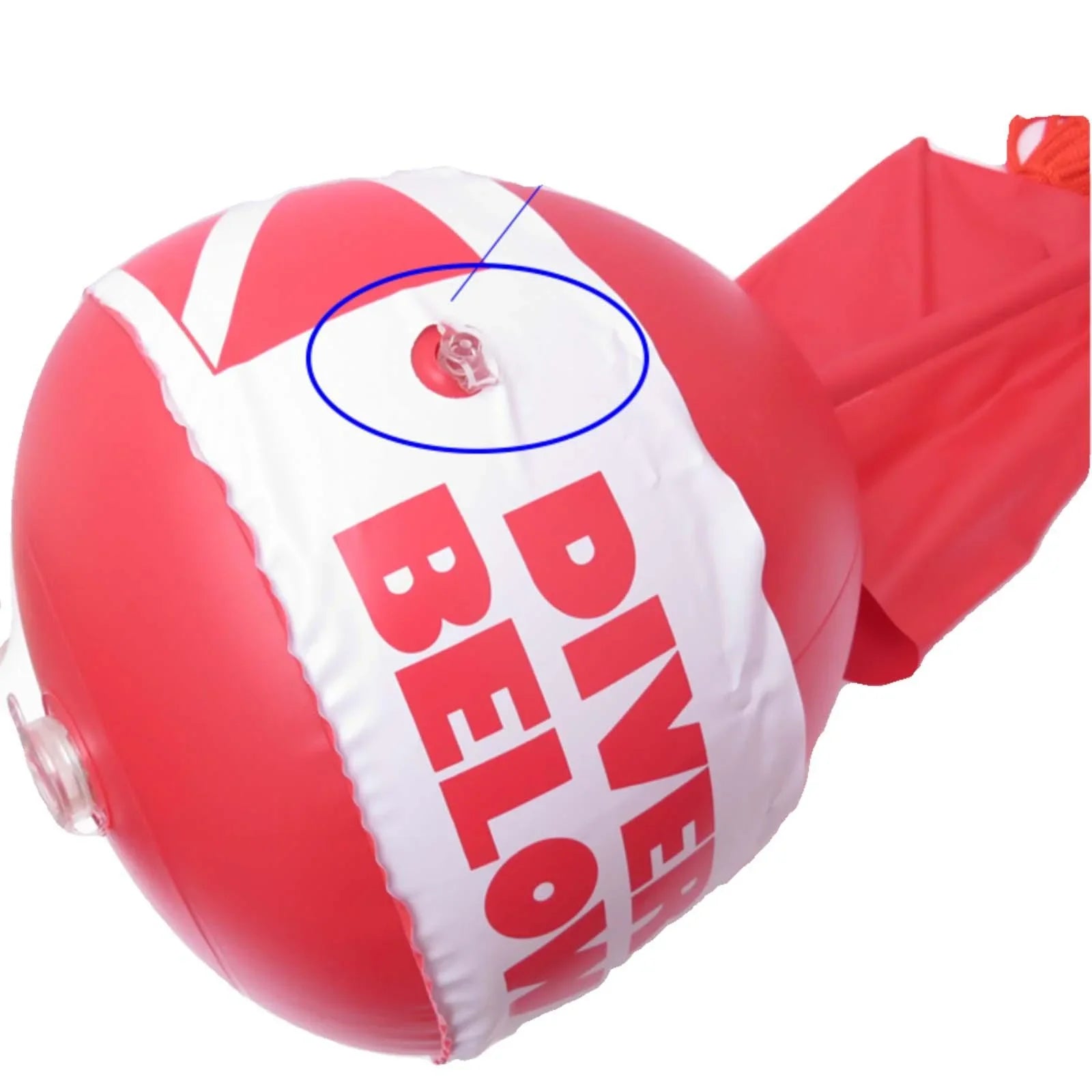 AMLESO Dive Flag Float Buoy Dive Flag High Visibility Float , Inflatable Floater for Surface ing, Underwater Exploration, Fishing