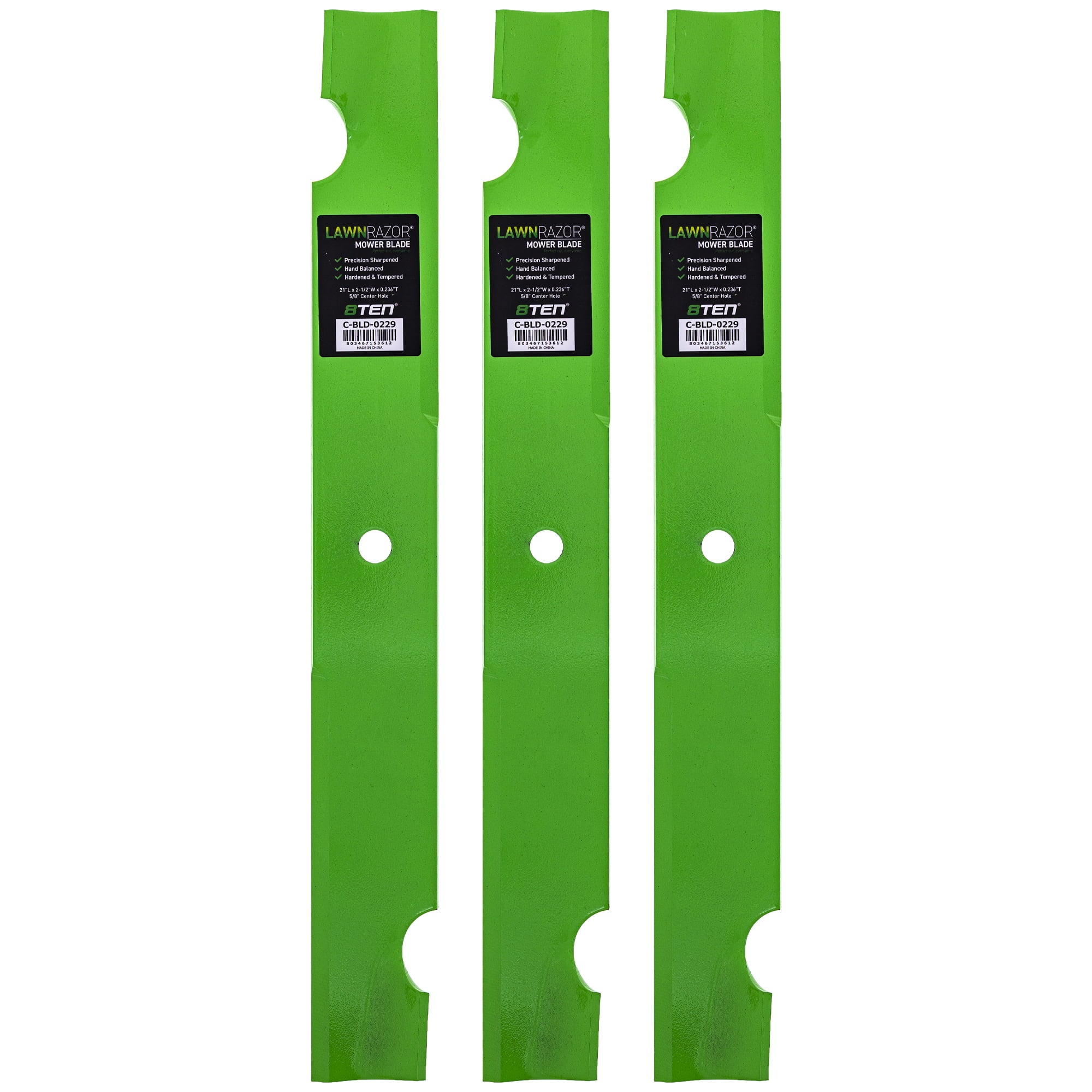 LawnRAZOR Blade for Scag Turf Tiger Bad Boy 038-6080-00 482879 High Lift 3 Pack 810-CBL2441D - Exclusive Design